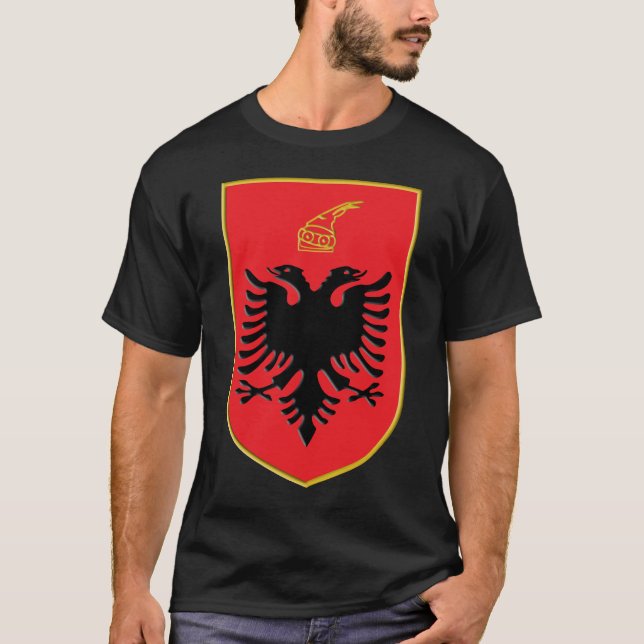 Albania 3d Ensignia T-Shirt (Vorderseite)