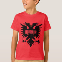 Albania Country Flag and Fan Design