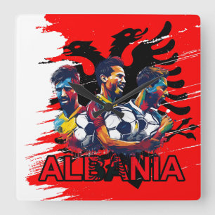 ALBANIA QUADRATISCHE WANDUHR