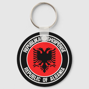 Albania Round Emblem Schlüsselanhänger