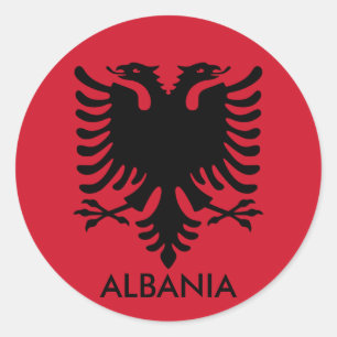 Albania Runder Aufkleber