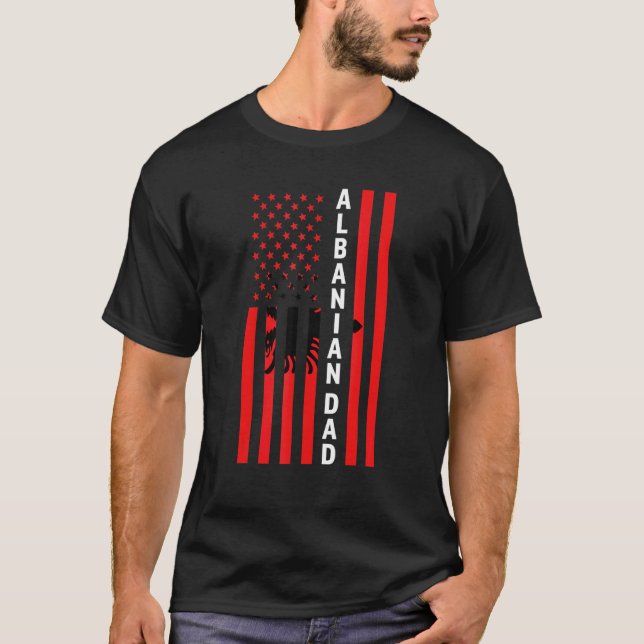 Albanian Dad Albania Albanian Dad T-Shirt (Vorderseite)
