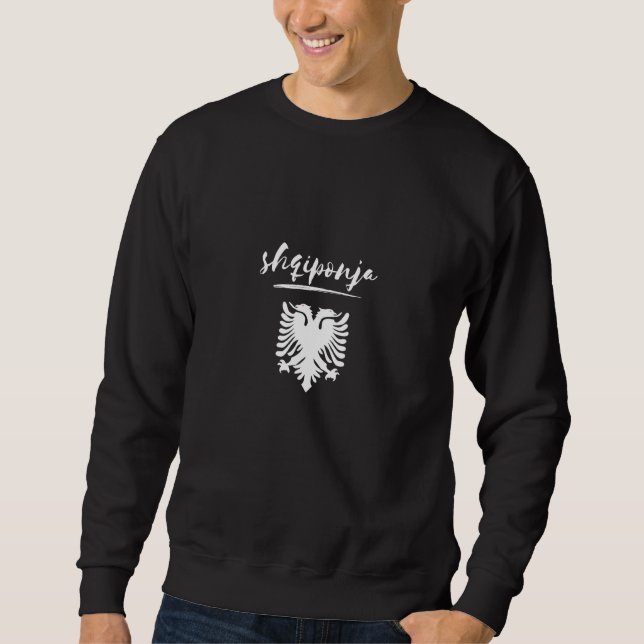 Albanian Eagle Shqiponja  Kosovo Albanian 4 Sweatshirt (Vorderseite)