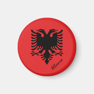 Albanian flag & Albania travel, holiday/sports Magnet