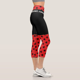 Albanien & Albanien Flag Mode, Fitness, Sport Capri Leggings
