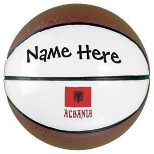 Albanien Albanische Flagge Personalisiert  Basketball
