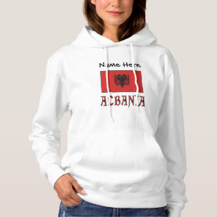 Albanien Albanische Flagge Personalisiert Hoodie