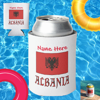 Albanien - Albanische Flagge - Rot Personalisiert Dosenkühler