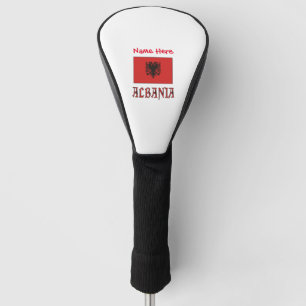 Albanien Albanische Flagge Rot Personalisiert Golf Headcover