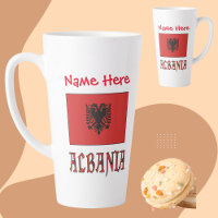 Albanien - Albanische Flagge - Rote Personalisieru