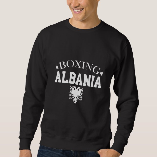 Albanien Boxing Albaner Sweatshirt (Vorderseite)