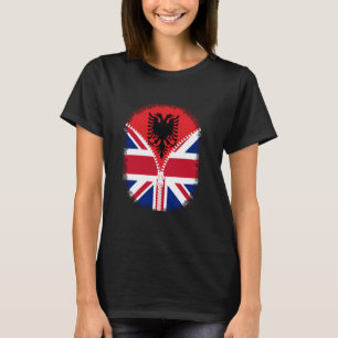 Albanien Britische Flagge - Albanien Großbritannie T-Shirt