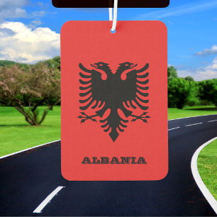 Albanien Car Air Freshener, albanische Flagge Autolufterfrischer
