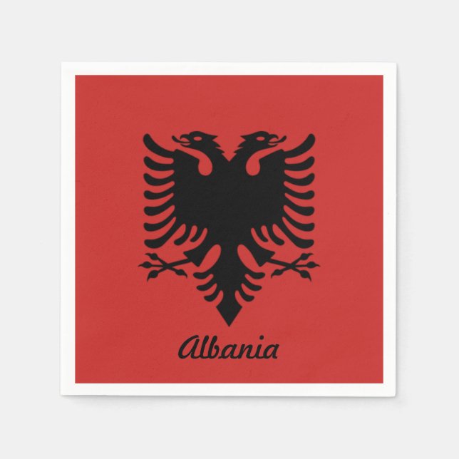 Albanien Cocktail Napkins Serviette (Vorderseite)