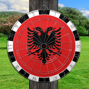 Albanien Dartboard, game board, albanische flagge Dartscheibe