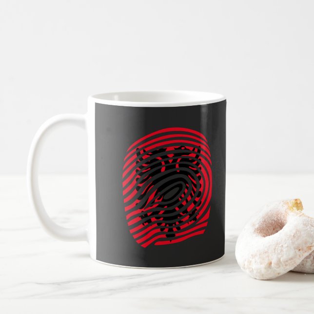 Albanien DNA Kaffeetasse (Mit Donut)