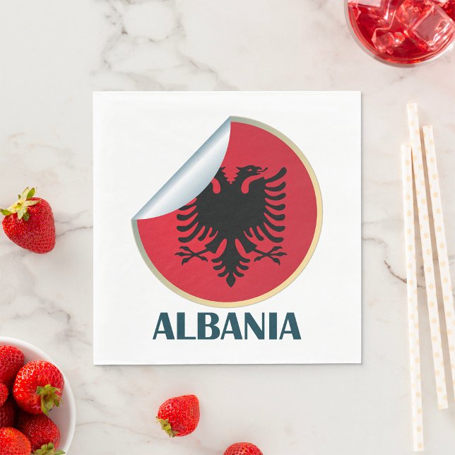 Albanien Doppel-AdlerEmblem Serviette (Von Creator hochgeladen)
