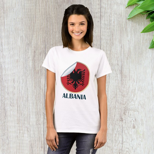 Albanien Doppel-AdlerEmblem T-Shirt (Von Creator hochgeladen)