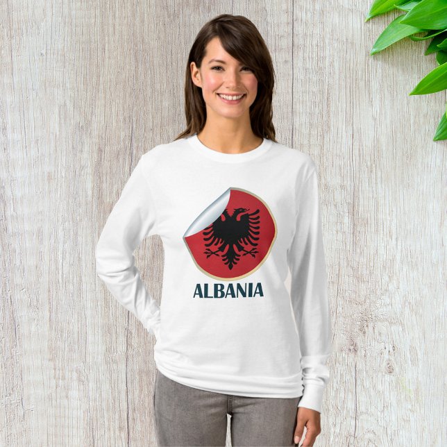 Albanien Doppel-AdlerEmblem T-Shirt (Von Creator hochgeladen)