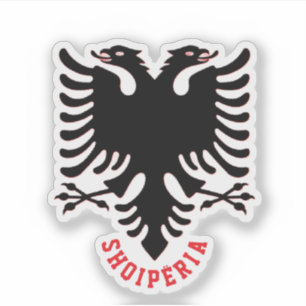 Albanien Doppelkopfadler Aufkleber