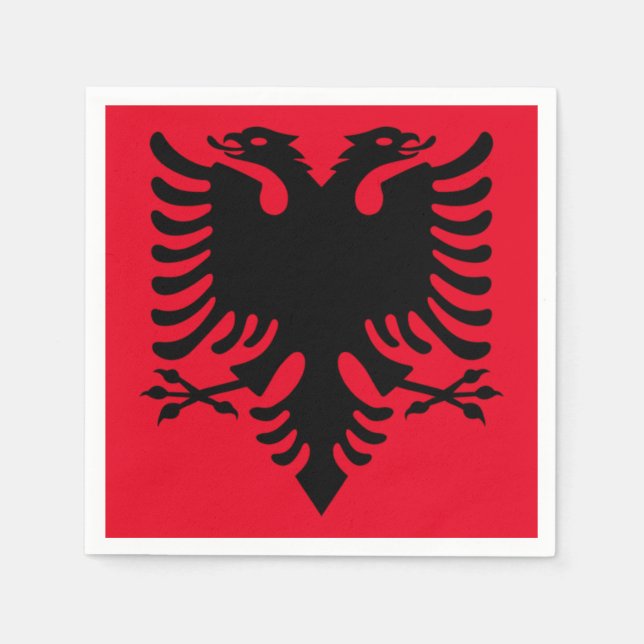 Albanien Double Eagle Napkins Serviette (Vorderseite)