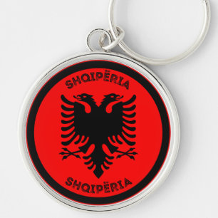 Albanien-Erbe-Emblem Schlüsselanhänger