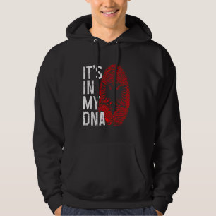 Albanien Es Ist In Meiner DNA Albanische Flagge St Hoodie