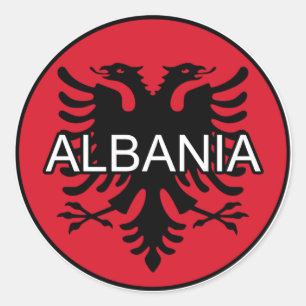 Albanien Euro Aufkleber