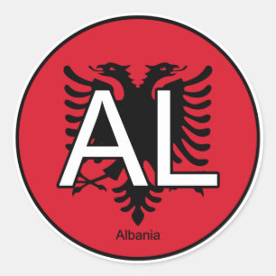 Albanien Euro Aufkleber