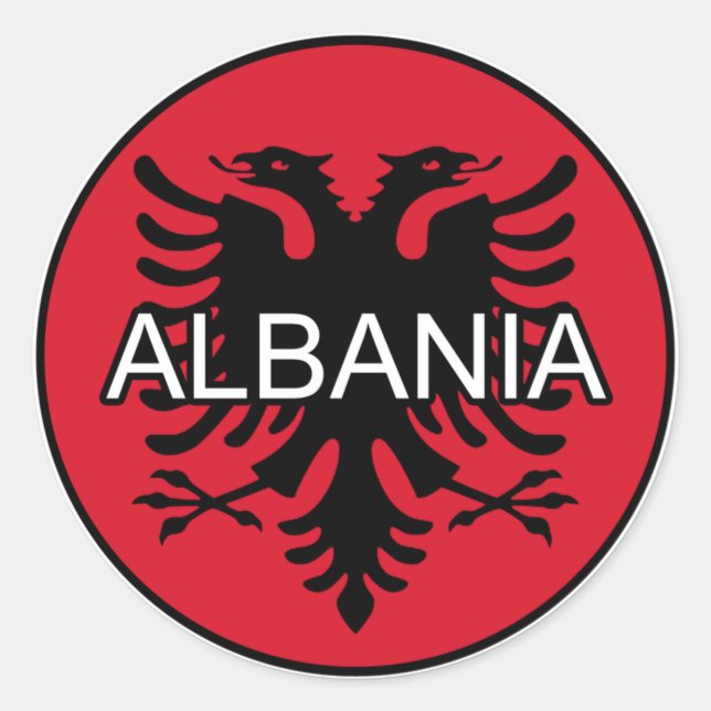Albanien Euro Sticker (Vorderseite)
