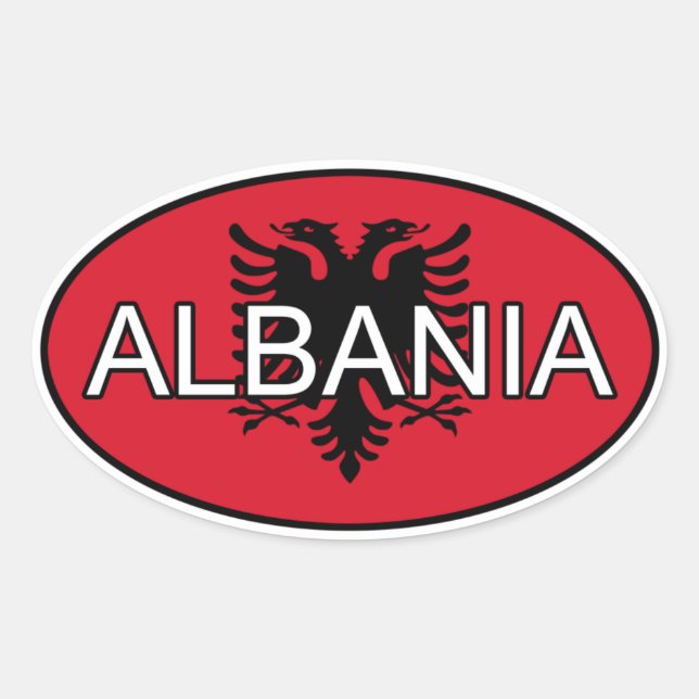 Albanien Euro Sticker (Vorderseite)