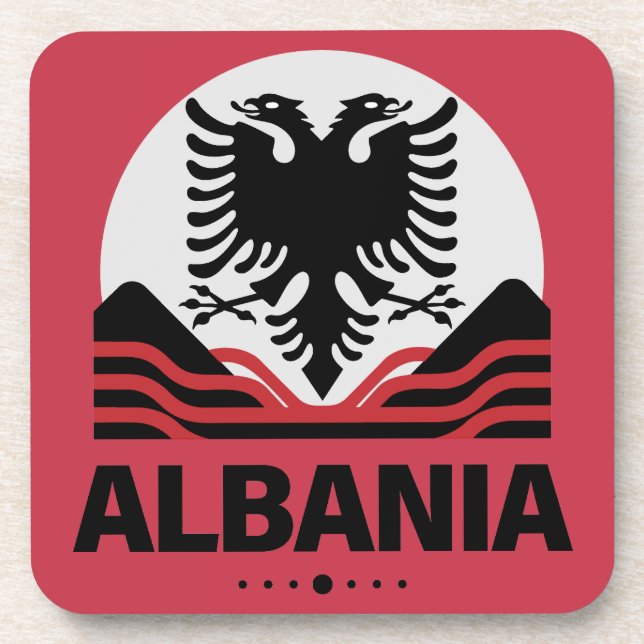 Albanien - Europäische Gewerkschaft Getränkeuntersetzer (Vorderseite)