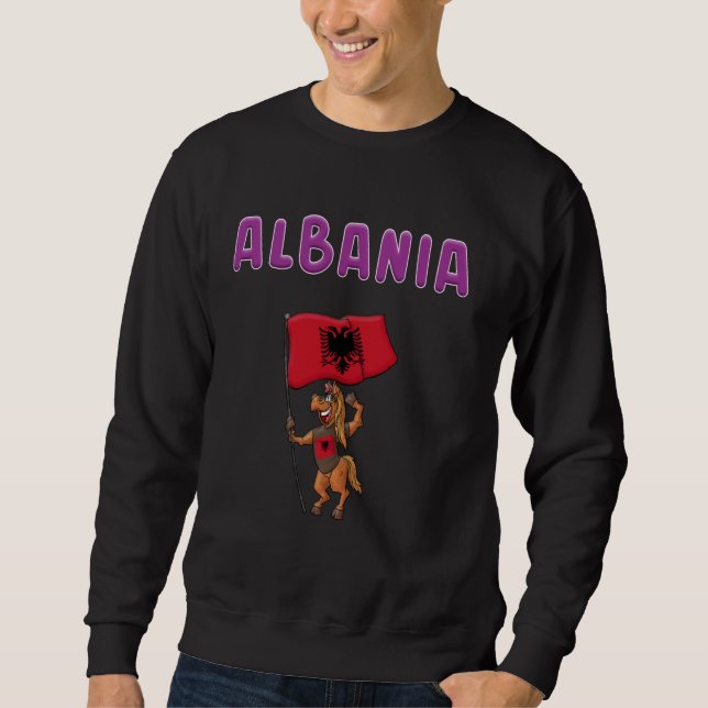 Albanien Fans Sweatshirt (Vorderseite)