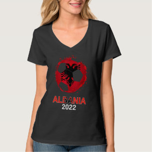 Albanien Flag 2022 Unterstützer der albanischen Fu T-Shirt