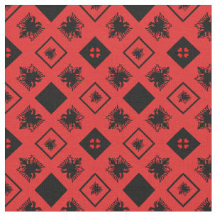 Albanien Flag & Albanien Trendy Fabric mode BL Stoff