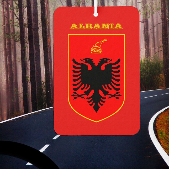 Albanien Flag Car Air Freshener, Albanien Autolufterfrischer (Von Creator hochgeladen)
