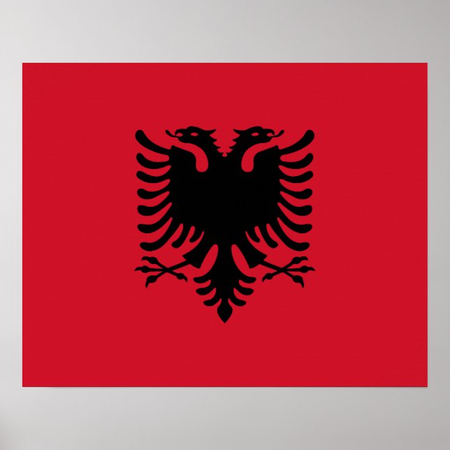 Albanien Flag Poster (Vorne)