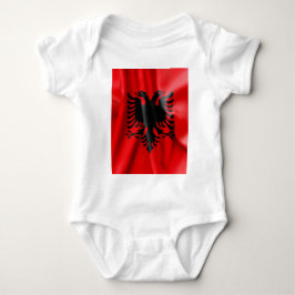Albanien Flagge Baby Jersey Bodysuit Strampler