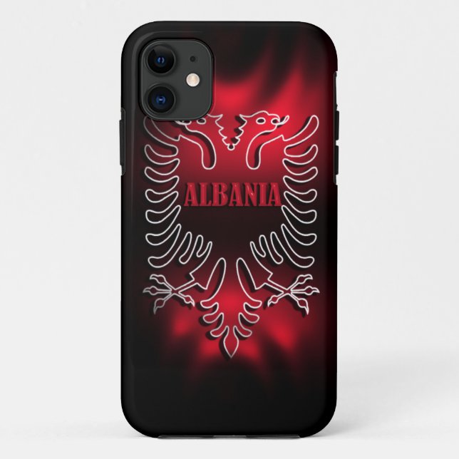Albanien-Flagge Iphone 5 Case-Mate-Fall Case-Mate iPhone Hülle (Rückseite)