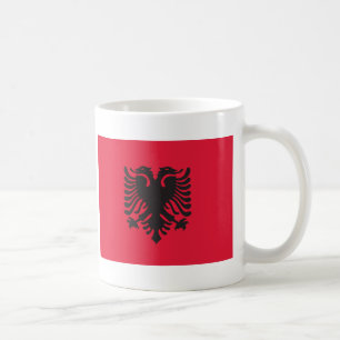 Albanien-Flagge Kaffeetasse