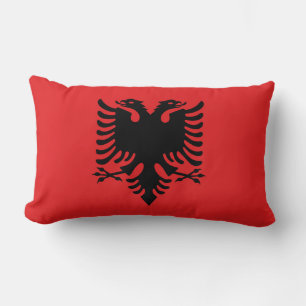 Albanien-Flagge Lendenkissen