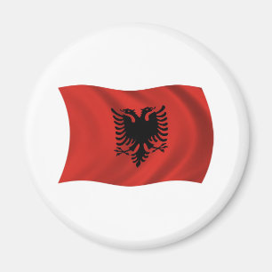 Albanien Flagge Magnet
