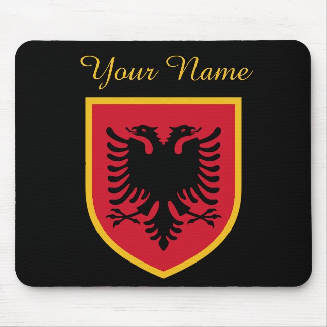 Albanien-Flagge Mousepad (Vorne)