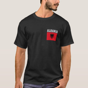 Albanien-Flagge Patriotisches Nationales Roots-Sou T-Shirt