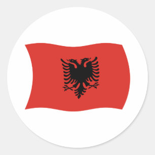 Albanien Flaggen Aufkleber