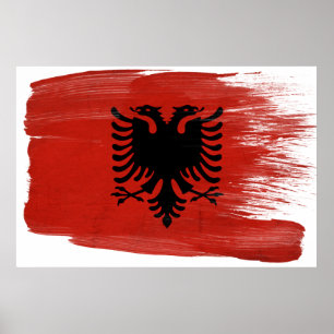 Albanien-Flaggen-Plakate Poster