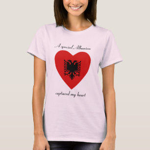Albanien-Flaggen-Schatz-T - Shirt