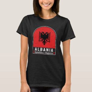 Albanien-FlaggenEmblem gestört T-Shirt