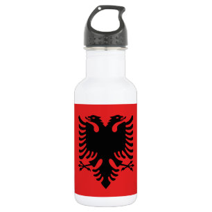 Albanien Flaggenfrei Flasche Edelstahlflasche