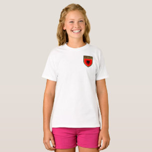 Albanien - Flaggenschild-T - Shirt
